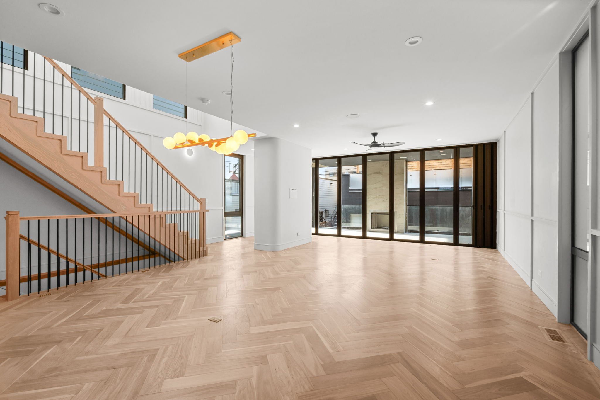 White oak herringbone